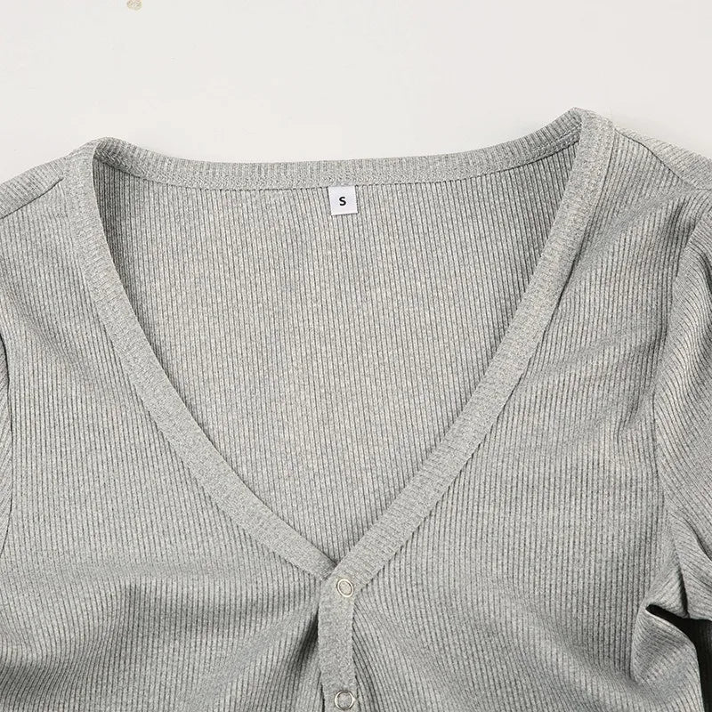 Women's Jumpsuits Autumn New Fashion Long Sleeves Casual Slim Knitted Rompers Solid Sexy V-Neck Female Bodycon Elegant Clothing