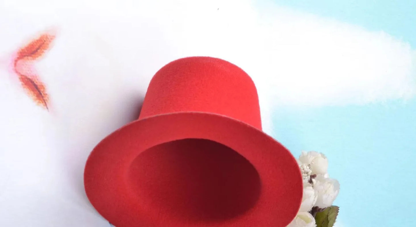 13cm Top Hat Children Hats Boy Girl Wedding Hen Party Festival Dance Cap DIY Craft Base Caps Stage Performance Prop Birthday