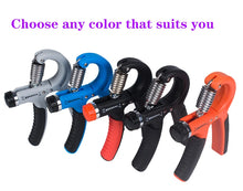 Load image into Gallery viewer, Adjustable R-Type Hand Grip Exercise Countable Strength Exercise Strengthening Pliers Spring Finger Pinch Wrist Expander