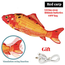 Load image into Gallery viewer, Electric Cat Toy Fish Pet Cat Toys Simulation Fish Swing Kitten Dance Fish Toy Funny Cats Chewing Playing Supplies USB Charging