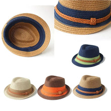 Load image into Gallery viewer, Baby Hat Fashion Straw Cap For Boys Girls Children Breathable Hat Show Kids Hat Beach Caps Summer Sun Hats