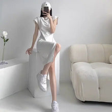 Load image into Gallery viewer, White Dresses for Women 2024 Woman Dress Clothes Midi X New in Chic and Elegant Pretty Cheap Casual Y2k Outfits Harajuku Cotton