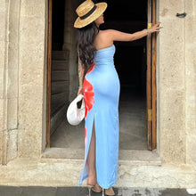 Load image into Gallery viewer, Women's Dresses Summer New Streetwear Fashion Print Casual Slim Dress Sexy Off Shoulder Elegant Female Club Party Dress Clothing