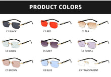 Load image into Gallery viewer, Fashion Rimless Sunglasses Men Women Populare Frameless Sun Glasses Male Female Classic Small Square Summer Traveling Shades