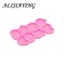 Load image into Gallery viewer, Shiny Cartoon Bear Head Resin Molds Crafts Art Diy Silicone Mold Crafting Epoxy, Cake Fondant Chocolate Molds DY1116