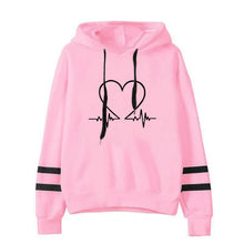 Load image into Gallery viewer, Woman Clothing Versatile Sweatshirts Casual Hoodies Comfortable Pullovers Slim Fit Soft Striped Lazy Style Jogging Daily Women's