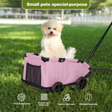 Load image into Gallery viewer, Small Pet Cart 4 Wheels Folding Dog Stroller Lightweight 360° Rotating Trolley Pet Stroller Small Cats Dogs Rolling Cat Carrier
