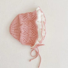 Load image into Gallery viewer, New autumn baby hat, female babies aged 0-2, ruffled knit versatile woolen hat