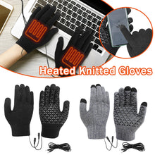 Load image into Gallery viewer, Electric Heated Gloves Winter Warm Gloves USB Touch Screen Gloves Motorcycle Snowboard Cycling Hand Warmer for Driving Skiing