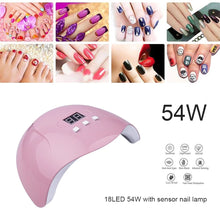 Load image into Gallery viewer, Nails Lamp UV Led Lamp Manicure 36W Nail Polish Drying Lamp Smart Sensor USB Rechargeable Nails Heating Dryer Tool