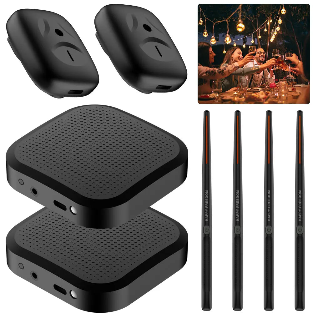 Electric Air Drumsticks Portable Air Drum with Drumsticks Professional Smart Electronic Drum Set for Beginners Children Adults