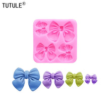 Load image into Gallery viewer, Butterfly knot flip candy chocolate silicone mold diy Large Small Butterfly cake decorating accessories clay drip silicone molds