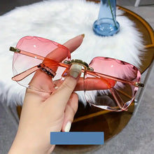 Load image into Gallery viewer, Square Rimless Sunglasses Women Luxury Brand Designer Summer Red Glasses Fashion Sun glasses For Men UV400 Shades Oculos