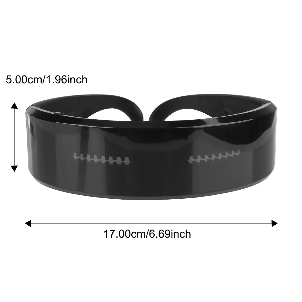 Prop For Party Bar Festival Performance Bluetooth Futuristic Eyewear Luminous Glasses LED Electronic Light Up Visor