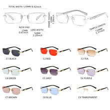 Load image into Gallery viewer, Fashion Rimless Sunglasses Men Women Populare Frameless Sun Glasses Male Female Classic Small Square Summer Traveling Shades