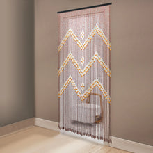 Load image into Gallery viewer, Wood Beaded Curtains Door String Bead Curtain for Doorways, Panel Closet Room Dividers, Natural Wooden