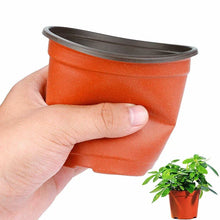 Load image into Gallery viewer, 75Pcs Flexible Plant Nursery Pots Seed Starting Pots Plastic Flower Plant Container for Succulents Seedlings Cuttings Transplant