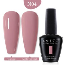 Load image into Gallery viewer, NAILCO 15ml Transparent Nude Color Series Jelly Gel Nail Polish Pink Red Nails Art Manicure Gel Varnishes Gellack Design Lacquer