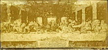 Load image into Gallery viewer, 2025 Last Supper 1/1000 oz .9999 Gold Coin in Card Mintage of 9999 Commemorative Jesus Bar