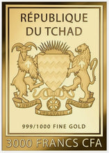 Load image into Gallery viewer, Gustav Klimt Adele 1/1000 Oz Commemorative Gold Bar Coin 3000 Francs Chad 2024