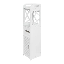 Load image into Gallery viewer, Bathroom Storage Shelf Drawer Multi Compartment Organizer Water Proof Anti Decay Anti Rot Environmental Friendly White
