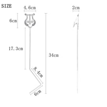 Load image into Gallery viewer, Music Stand Clarinet Trumpet Flute Winds Saxophone Baritone Portable Marching Sheet Music Stands Musical Instruments Accessories