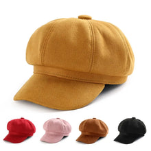 Load image into Gallery viewer, Casual Women Hats & Caps Adjustable Truck Hat Berets Newsboy Hat Beret Hat Baker Cap