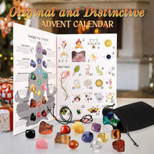 Load image into Gallery viewer, 24pc Advent Calendar Crystals 24 Days Crystals Healing Stones Christmas Countdown Calendar Natural Stones Crystals Journey