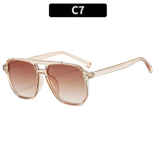 Load image into Gallery viewer, Vintage Square Sunglasses for Women Men Thick Frame Double Bridges Eyewear Female Chic Polygon Sun Glasses UV400 Shades