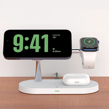 Load image into Gallery viewer, 3 in 1 Magnetic Wireless Charger For iPhone 15 14 13 12 Pro Max / Apple Watch 9 8 7 6 5 /Airpods Pro 2 3 Fast Charging Station