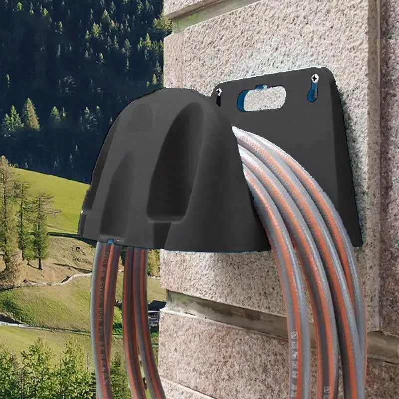 Garden Hose Holder Wall Mounted Durable Hose Hooks Metal Hose Hanger Durable Hose Hooks Metal Water Hose Holder for Outside Hose