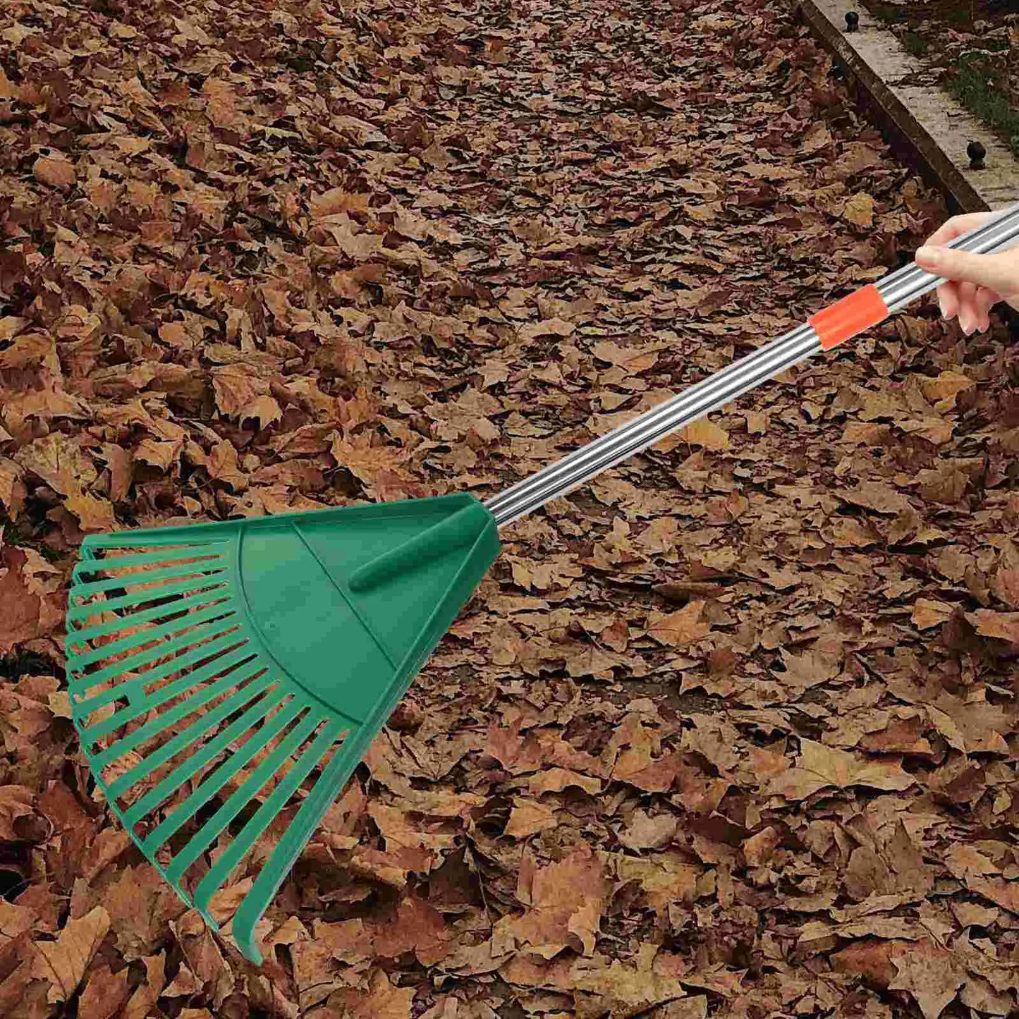 Outdoor Hand Shrub Rake Garden Tool Garden Cleaning Rake Leaf Rake for Gardening