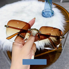 Load image into Gallery viewer, Square Rimless Sunglasses Women Luxury Brand Designer Summer Red Glasses Fashion Sun glasses For Men UV400 Shades Oculos