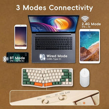 Load image into Gallery viewer, MAMBASNAKE x Ajazz AKS068 Pro 68 Keys Alice-Layout VIA Programmable Gasket Mechanical Keyboard