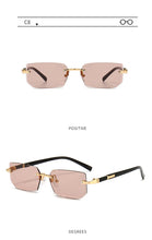 Load image into Gallery viewer, Fashion Rimless Sunglasses Men Women Populare Frameless Sun Glasses Male Female Classic Small Square Summer Traveling Shades