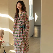 Load image into Gallery viewer, Nightgowns Bathrobes Women's Clothing Homewear Spring Autumn Thin Korea Simple Comfort Casual Fashion Breathable Loose Fit Large