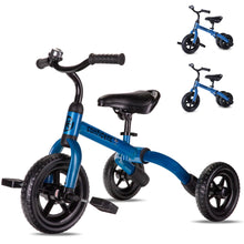 Load image into Gallery viewer, Toddlers Tricycle for 2/3/4/5 Years Old Boy&Girl with Detachable Pedal And Training Wheel Baby Balance Riding Bike Birthday Gift