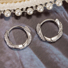 Load image into Gallery viewer, 925 sterling silver women's earrings earrings set with Zircon beautiful unique design charm jewelry wedding gift
