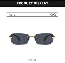 Load image into Gallery viewer, Fashion Rimless Sunglasses Men Women Populare Frameless Sun Glasses Male Female Classic Small Square Summer Traveling Shades