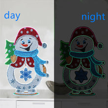 Load image into Gallery viewer, Diy Christmas-themed Diamond Painting Art Set. Double-sided luminous desktop decorative ornaments and pendants