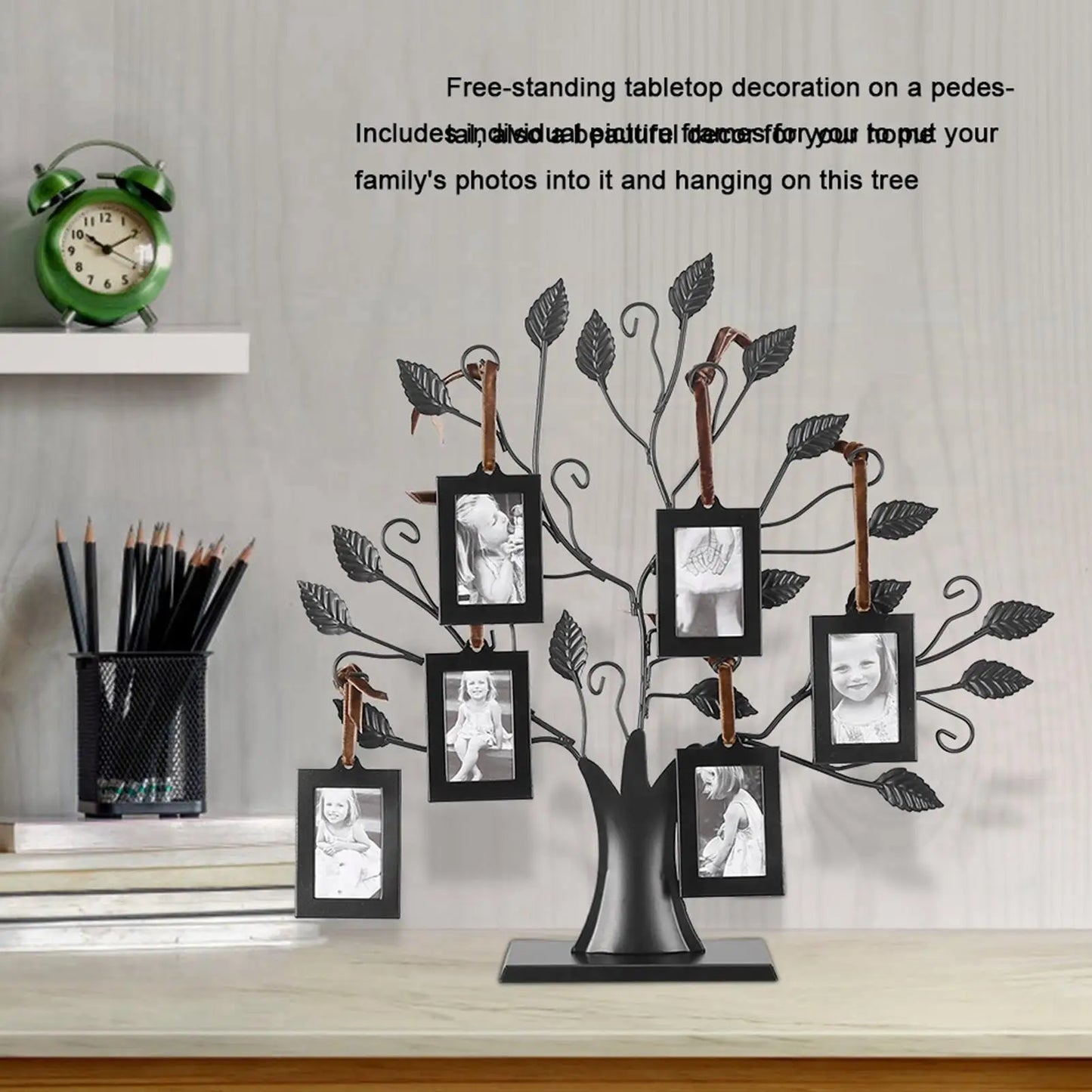 6pcs Family Tree Photo Frames Set - Stylish Hanging Picture Display for Home Decor