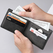Load image into Gallery viewer, 2025 New Wallet Men Short Dollar Clip Zipper Simple Soft Leather Lightweight
