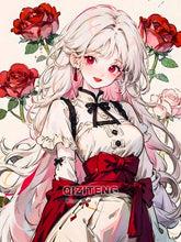 Load image into Gallery viewer, 5D Diamond Painting Anime Girl DIY Cartoon Cross Stitch Full Square Round Diamond Mosaic Embroidery Art Home Decoration Gift