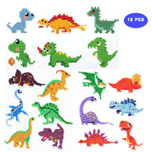 Load image into Gallery viewer, Children's Handmade Diamond Painting Sitcker Pokemon Kit Digital Rod-Shaped Diamond Painting Kit For Cartoon Nnimals Easy to DIY