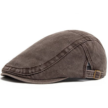 Load image into Gallery viewer, New Vintage Cotton Beret Men Women Fashion Flat Visor Cap Casual Autumn Berets Retro Newsboy Hat Summer Unisex Adjustable