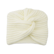 Load image into Gallery viewer, Women's Knitted Turban Hat Bohemia Cashmere Cross Wrap Head Lndian Wool Bonnet Turbante Cap
