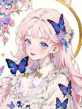 Load image into Gallery viewer, 5D Diamond Painting Anime Girl DIY Cartoon Cross Stitch Full Square Round Diamond Mosaic Embroidery Art Home Decoration Gift