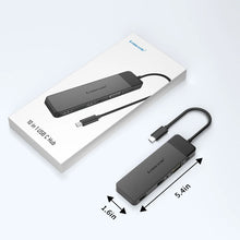 Load image into Gallery viewer, Lemorele USB-C Hub 10Ports Docking Station USB Type C to Dual HDMI 4K 30Hz VGA USB 3.0 Adapter PD100W SD Card Reader for MacBook