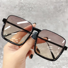 Load image into Gallery viewer, Sunglasses Women Oversize Travel Luxury Brand Design New Drive Semi-Rimless Square Frame Vintage Sun Glasses Ladies Men Unisex