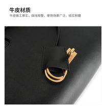Load image into Gallery viewer, Luxury Genuine Leather Tote Bags for Women Large Capacity Travel Shoulder Bag Designer Handbags Ladies Shopping Purse